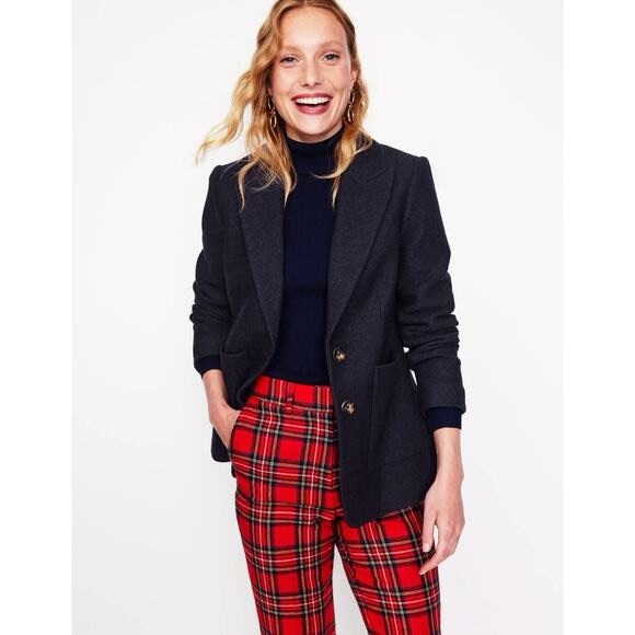 Boden Jackets & Blazers - Boden Marylebone Textured Blazer - Wool Blend - Navy 10P